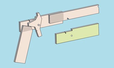 ゴム銃の作り方 P602 (簡略版) のサムネイル画像