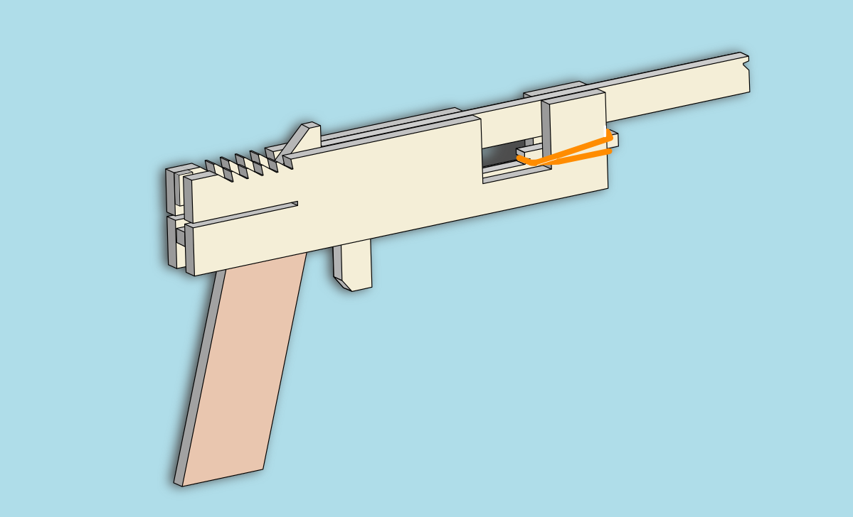 P223プレッツァ ライト セミオート連発ゴム銃の作り方